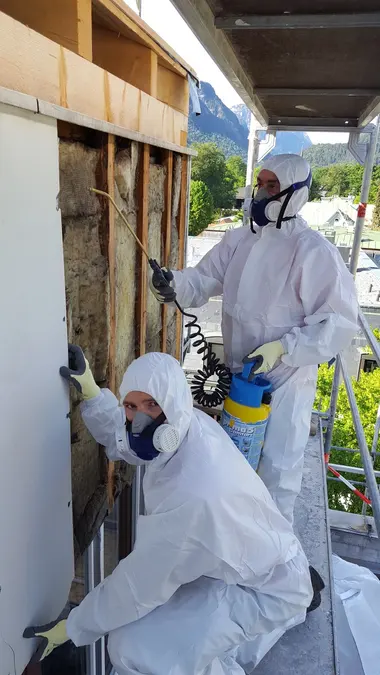 Professional hazardous-material remediation
